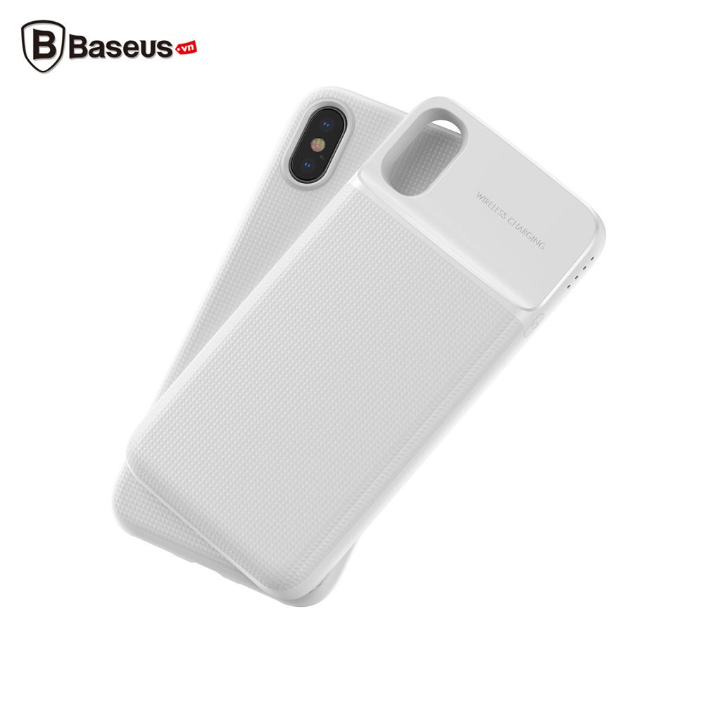 Ốp lưng tích hợp Pin sạc dự phòng không dây Baseus cho iPhone X (Wireless Charge Backpack Power Bank)