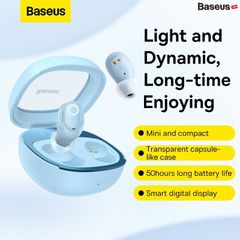 Tai Nghe Không Dây Baseus Bowie WM02 Plus True Wireless Earphones (Bluetooth V5.3, 50h sử dụng, Kích thước nhỏ gọn, Thời Trang, APP Control)