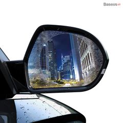 Film dán Nano chống bám nước mưa Baseus Rainproof Film 0.15mm dùng cho kính hậu xe ô tô  (02 PCS, Car Rear-View Mirror Transparent Rainproof Film)