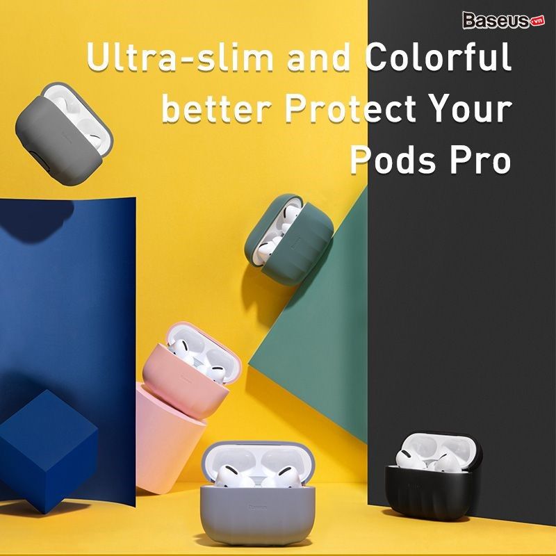 Case chống sốc cho Airpods Pro Baseus Shell Pattern Case (Soft TPU, Oil stain and Fingerprint Silica Gel)