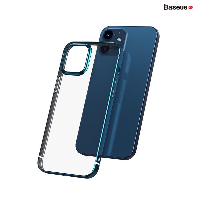 Ốp lưng Silicone dẻo trong suốt viền si màu Baseus Shining Case cho iPhone 12 Series (Soft TPU Silicone, Super Clear Case)