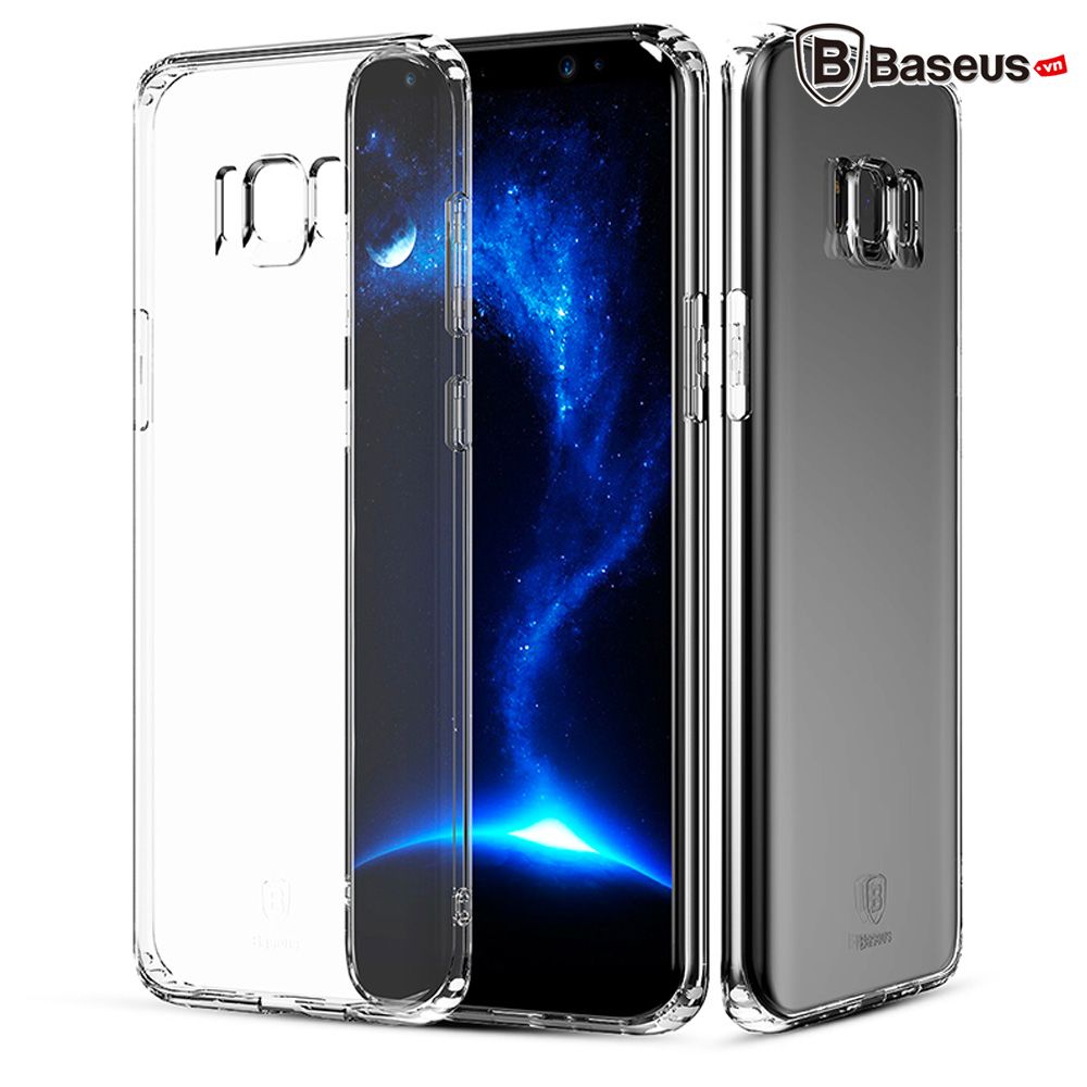 Ốp lưng Silicone trong suốt chống bụi Baseus Simple Case cho Samsung Galaxy S8/ S8 Plus ( Soft Silicone, Dirt-resistant Case)