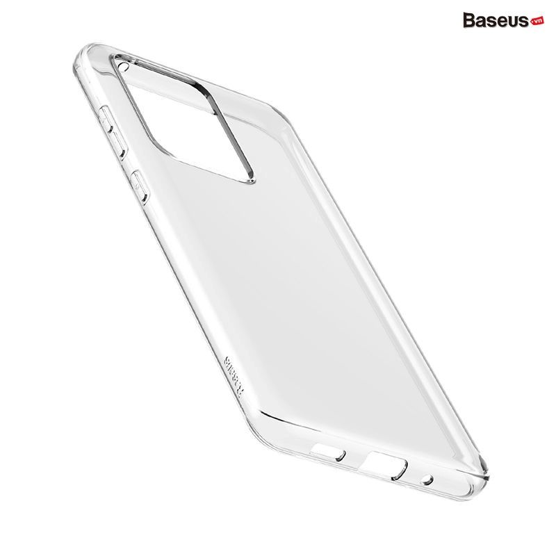 Ốp lưng Silicone trong suốt Baseus Simple Clear Case dùng cho Samsung Galaxy S20/S20 Plus/S20 Ultra (0.8mm, Anti-Yellowing, Transparent Soft TPU Case)