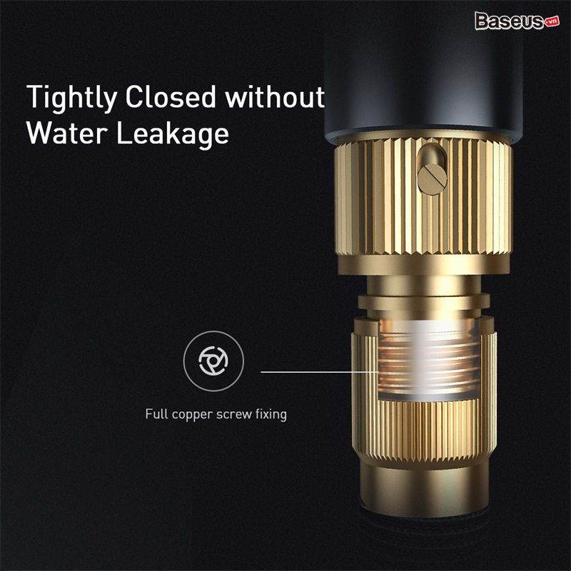 Bộ dây và vòi tăng áp lực nước dùng rửa xe, tưới cây Baseus Simple Life Car Wash Spray Nozzle