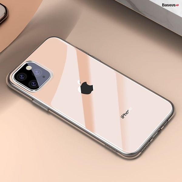 Ốp lưng Silicone trong suốt Baseus Simplicity Series dùng cho iPhone 11/ Pro/ Pro Max 2019 (Ultra Thin, Soft TPU Clear Case)