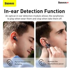 Tai nghe chống ồn chủ động Baseus SIMU ANC S2 (Chống ồn chủ động, Xuyên Âm, Hi-Fi/Stereo, AAC/SBS, Dual Core DSP, True Wireless Earphones)