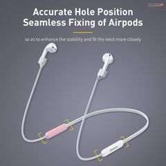 Dây đeo thể thao dạ quang, chống rớt cho Airpods Gen 1/2 Baseus Let''s go Fluorescent Ring Sports Silicone Lanyard Sleeve