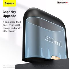 Thùng rác thông minh gắn lưng ghế Baseus Smart Cleaner Auto Car Trash Can dùng cho xe hơi (Kèm 2 cuộn/60 túi rác, Cảm biến đóng mở nắp tự động)