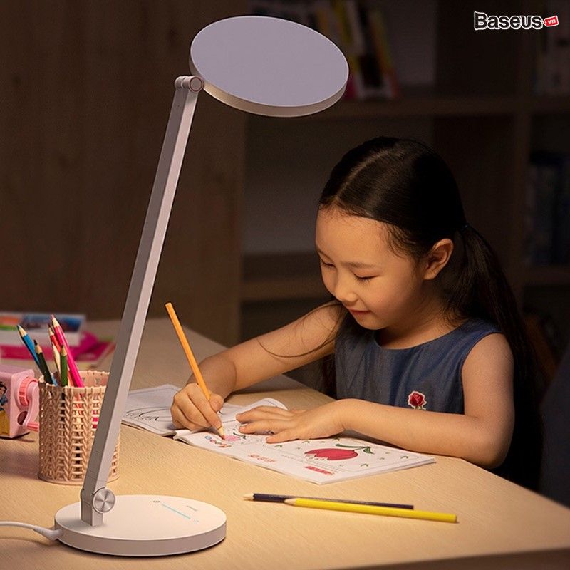 Đèn để bàn bảo vệ mắt Baseus Smart Eye Series Full Spectrum Eye-protective Desk Lamp (Tần số quét cao, điều chỉnh tông màu ánh sáng, chống chói, chống mõi mắt, chống cận)