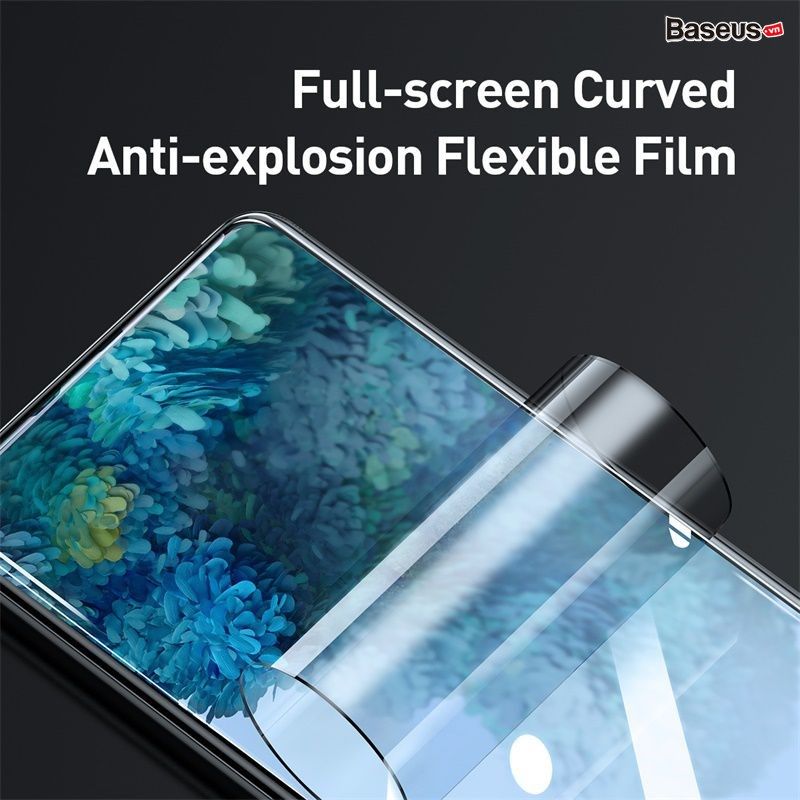 Bộ 2 Miếng Film dán dẽo chống trầy cho Samsung S20 Series Baseus 0.15mm Full-screen Curved anti-Explosion (2Pcs/set, Soft screen protector)