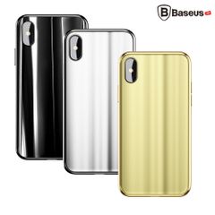 Ốp lưng kính tráng gương 3D Baseus Sparkling Case LV218 cho iPhone X (3D Glass + TPU)