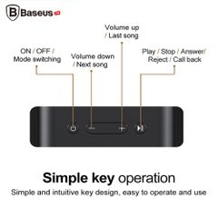 Loa Bluetooth Mini đa năng Baseus Encok E02 (TF Card, USB, AUX, Wireless Speaker)