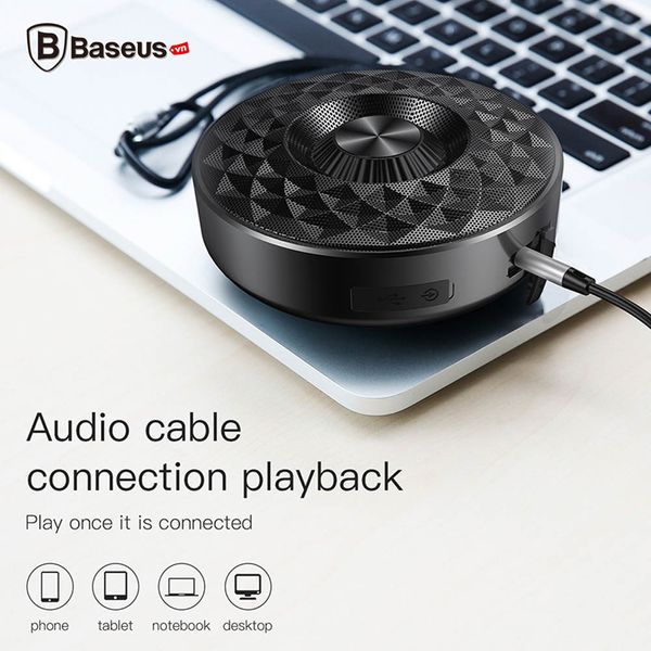 Loa không dây Bluetooth Baseus Outdoor Lanyard E03 (Micro USB/AUX-in Audio - Music Player PC Speaker)