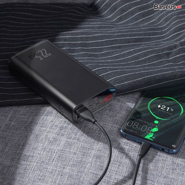 Pin dự phòng sạc nhanh Baseus Starlight Digital Display 20000mAh (22.5W, PD/ Quick Charge Dualway Power Bank )