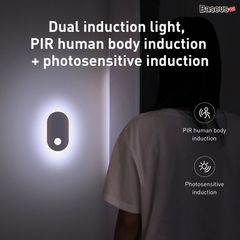 Đèn cảm ứng chuyển động thông minh Baseus Sunshine Series (Entrance Edition,Human body Induction/ PIR Intelligent Motion Sensor LED Nightlight)