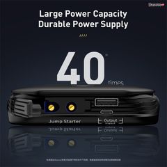 Bộ kích nguồn dùng cho xe ô tô Baseus Super Energy Car Jump Starter（8000mAh, 5V/2.4A Power Bank, Car Battery Booster 12V Starting Device ）