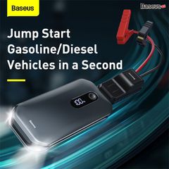 Bộ kích bình dùng cho xe hơi Baseus Super Energy Pro Car Jump Starter (5V/3A, 3in1, 12,000mAh Power Bank, Peak current 1000A)