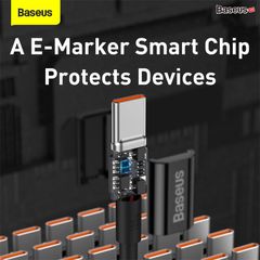 Cáp sạc nhanh Baseus Superior Series Type-C to Type-C PD 100W (5A/20V, E-marker Chip, PD/QC Quick Charging & Data TPE Cable)