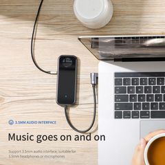 Hub chuyển đa năng tích hợp sạc Apple Watch Baseus Superlative Multifunctional 6 in 1 (Type-C to USB3.0 *2 + HDMI + Audio + PD + iWatch wireless charger)