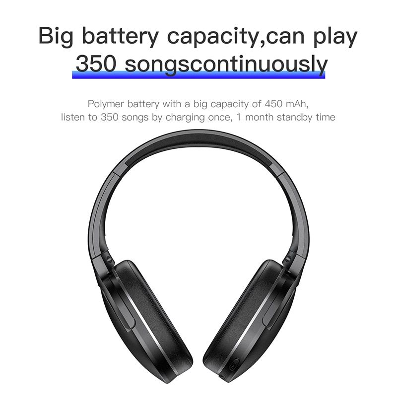 Tai nghe chụp tai không dây cao cấp Baseus Encok D02 Stereo (Bluetooth Wireless Hifi Surround Headphone)