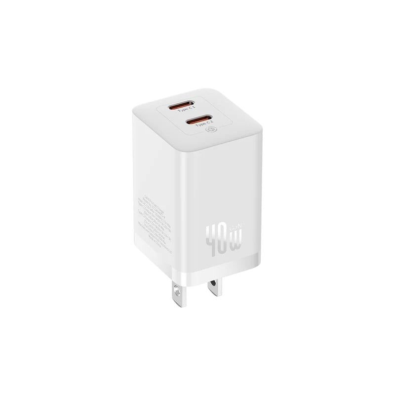 Củ Sạc Nhanh Baseus GaN5 Pro Fast Charger C+C 40W Dùng Cho iPhone Samsung Macbook iPad (Nhỏ gọn, sạc nhanh PD/Quick Charge)