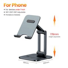 Giá Đỡ Điện Thoại iPad Hợp Kim Nhôm Xếp Gọn Baseus Desktop Biaxial Foldable Metal Stand