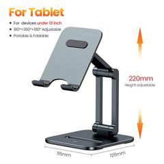 Giá Đỡ Điện Thoại iPad Hợp Kim Nhôm Xếp Gọn Baseus Desktop Biaxial Foldable Metal Stand