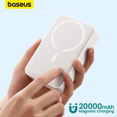 Pin Sạc Dự Phòng Không Dây Tích Hợp Nam Châm Baseus Magnetic Wireless Charging Power bank 20000mAh 20W