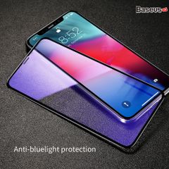 Kính cường lực 5 lớp siêu bền Baseus Rigid-edge 4D cho iPhone XR/ XS/ XS Max (0,3mm, Curved-screen Full Coverage tempered glass )