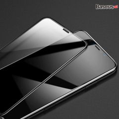 Kính cường lực 5 lớp siêu bền Baseus Rigid-edge 4D cho iPhone XR/ XS/ XS Max (0,3mm, Curved-screen Full Coverage tempered glass )