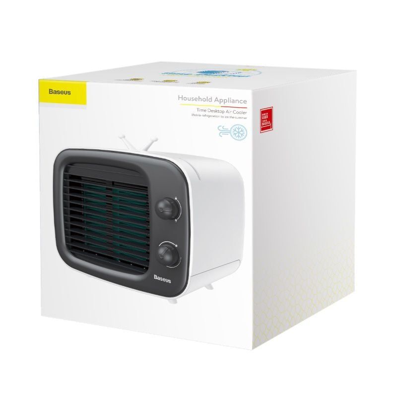 Quạt hơi nước giải nhiệt Mini để bàn Baseus Time Desktop Evaporative Cooler (320ml Water Tank, 4.2W Air Condition Fan )