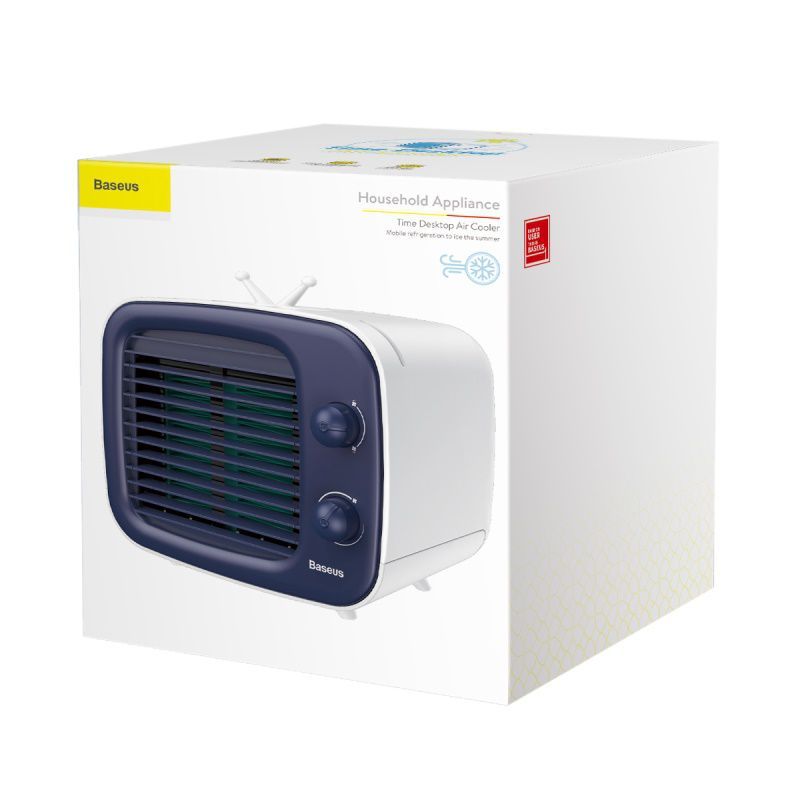Quạt hơi nước giải nhiệt Mini để bàn Baseus Time Desktop Evaporative Cooler (320ml Water Tank, 4.2W Air Condition Fan )