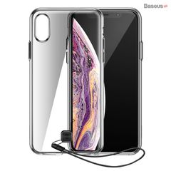 Ốp lưng trong suốt có dây đeo tay Baseus Transparent Key Phone Case dùng cho iPhone X/ XS/ XR/ XS Max ( TPU Soft Silicone, Dirt-resistant, Prevent Dropping Case)