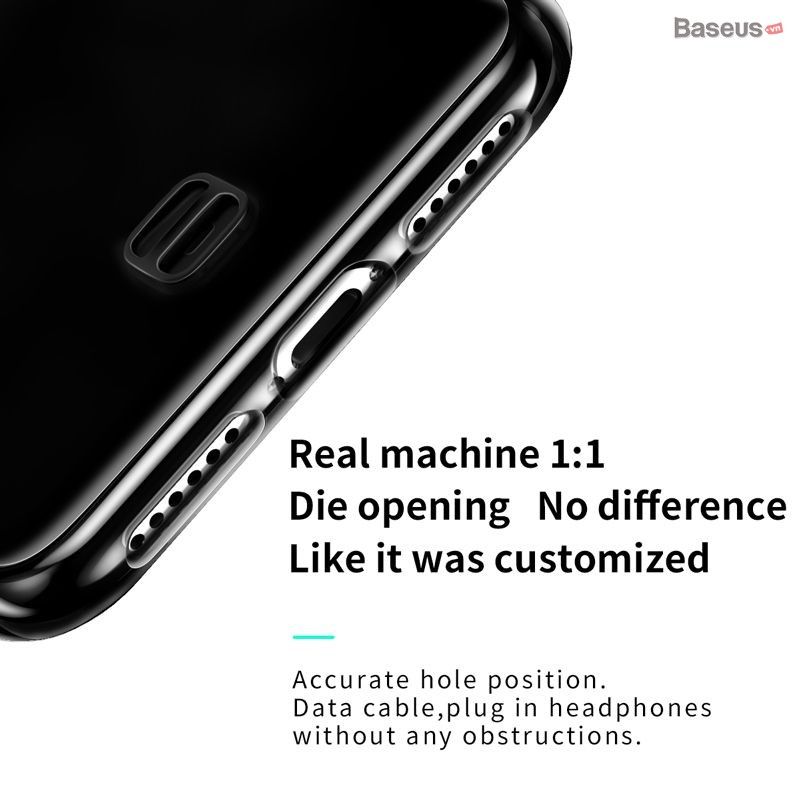Ốp lưng trong suốt có dây đeo tay Baseus Transparent Key Phone Case dùng cho iPhone X/ XS/ XR/ XS Max ( TPU Soft Silicone, Dirt-resistant, Prevent Dropping Case)