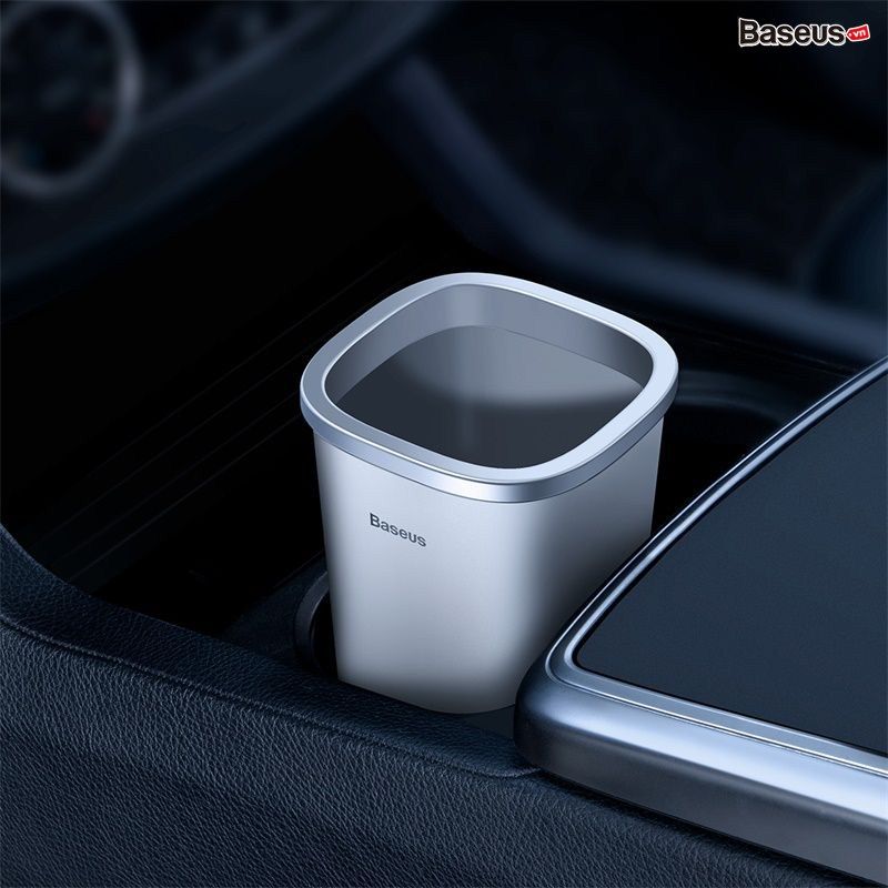 Bình đựng rác mini Baseus Dust-free Vehicle Mounted Trash Can đùng trên ô tô hoặc bàn làm việc (Waste Rubbish Basket/Dustbin With 3 roll/90)