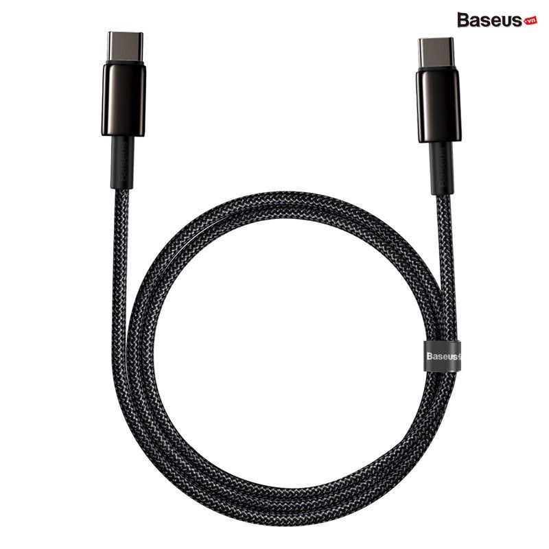 Cáp sạc nhanh và truyền dữ liệu Baseus Tungsten Gold Fast Charging Data Cable (100W)