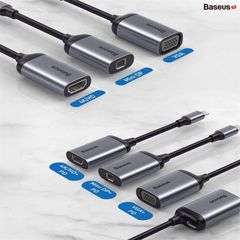 Bộ Hub chuyển đổi Baseus Enjoyment Series Type C HUB Convertor cho Smartphone/ iPad/ Laptop/ Macbook ( Type-C to HDMI/ VGA/ Mini DP + Type C PD)