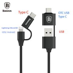 Cáp sạc và đồng bộ đa năng Baseus Multifunctional 5 trong 1 (Type C - Lightning - Micro USB - Type C- OTG)