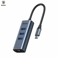 Hub chuyển Baseus Enjoy Series Type C to USB 3.0 + Gigabit Network interface RJ45