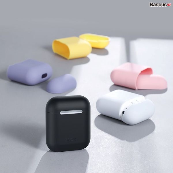 Bao Silicone siêu mỏng Baseus Ultrathin Series Silica Gel Protector cho Apple AirPods 1/2