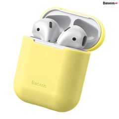 Bao Silicone siêu mỏng Baseus Ultrathin Series Silica Gel Protector cho Apple AirPods 1/2