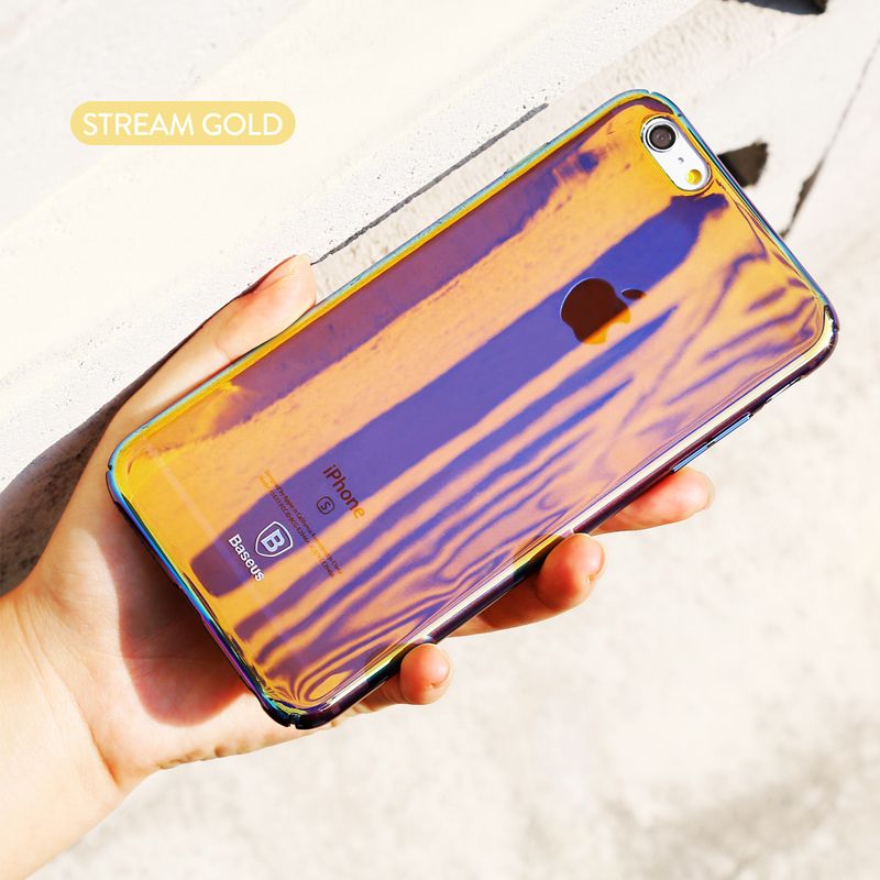 Ốp lưng tráng gương đổi màu Baseus Mirror Glass Case cho Iphone 6/ 7/ 8/ Plus