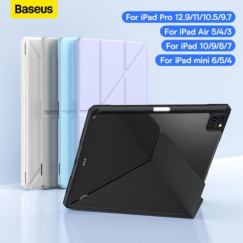 Bao Da iPad Baseus Minimalist Series Protective Case Cho iPad Mini/Air/Pro (Mặt lưng trong suốt, Smart Cover)