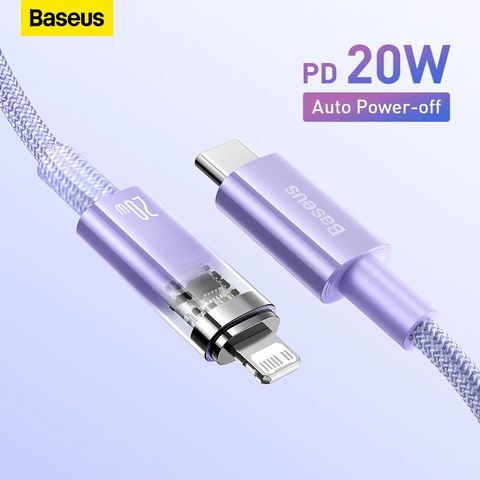 Cáp Sạc Nhanh Tự Ngắt Type C to Lightning Cho iPhone iPad Baseus Explorer Series 2 PD 20W (Smart Power-Off Fast Charging Cable with Smart Temperature Control)