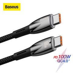 Cáp Sạc Nhanh Công Suất Cao Baseus Glimmer Series Fast Charging Data Cable Type-C to Type-C 100W