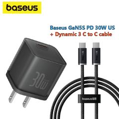 Combo Sạc Nhanh Baseus GaN5S Fast Charger 1C 30W Cho iPhone 15 Series (Nhỏ gọn, sạc nhanh PD/Quick Charge)