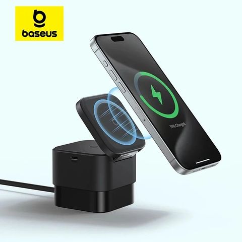 Đế Sạc Không Dây Baseus MagPro 2-in-1 Magnetic Wireless Charger 25W