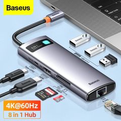 Hub Mở Rộng Đa Năng Baseus StarJoy Type-C HUB Adapter Cho Macbok Laptop Smartphone 4K/60Hz