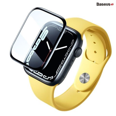 Kính Cường Lực Full Viền Chống Trầy Cho Apple Watch Full-coverage Curved-screen Crystal  Series 4/5/6/7/SE Ultra 40/41/44/45/49mm