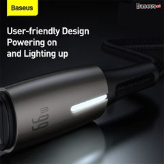 Cáp sạc nhanh, siêu bền Baseus Water Drop-Shaped Lamp Type C Cable (66W, 480Mbps, 6A Super Fast Charge )